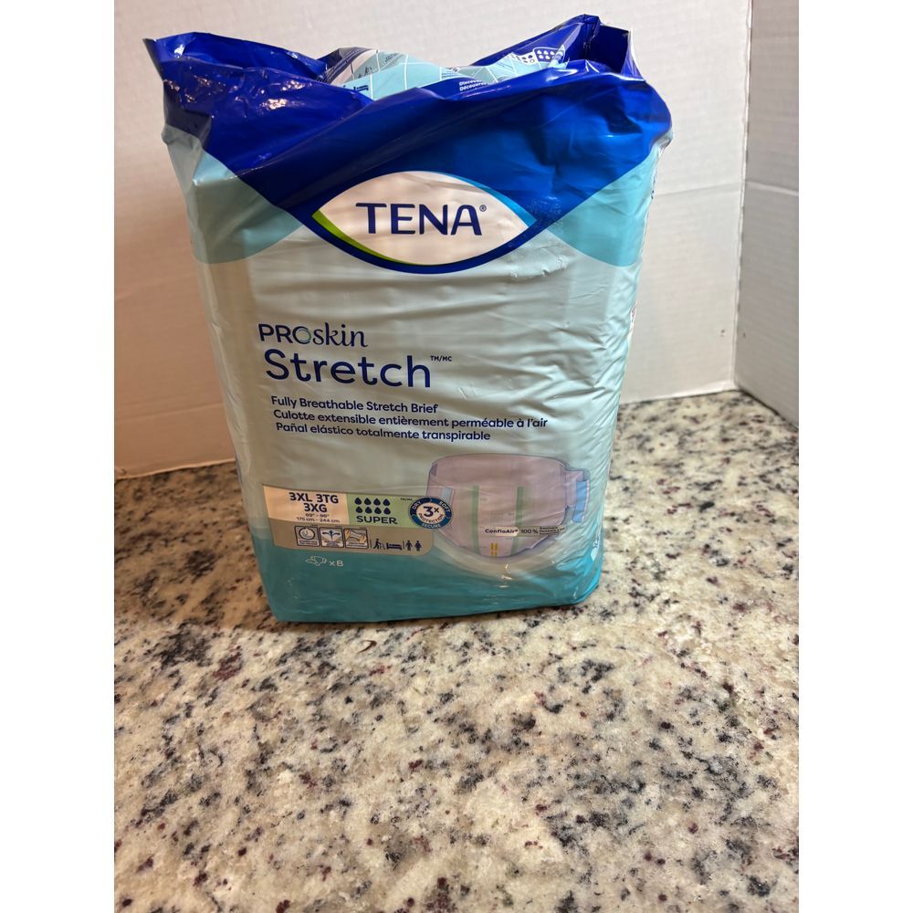 TENA‎ ProSkin Stretch Adult Incontinence Briefs Super Absorbency 3XL/3TG